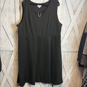 Avenue 30/32 Black Sleeveless Mini Dress